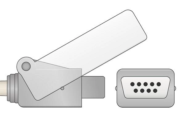 GE Datex Oxy-C3 SpO2の延長ケーブル、2.4m