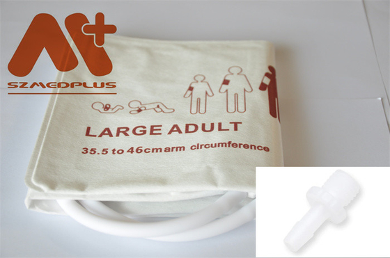 使い捨て可能なNIBPの袖口- 2504大きい大人の二重管35.5 - 46 cm