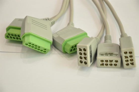 Nihon Kohden多用性があるECG忍耐強いケーブル6の鉛JC-906PA