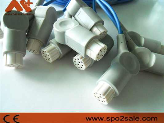 DatexのMindray Spo2ケーブルのszmedplus Spo2の延長ケーブルの灰色