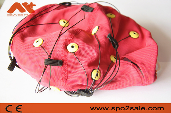Neurofeedback EEGケーブルの赤は20 EEG機械のための鉛EEGの帽子を統合した