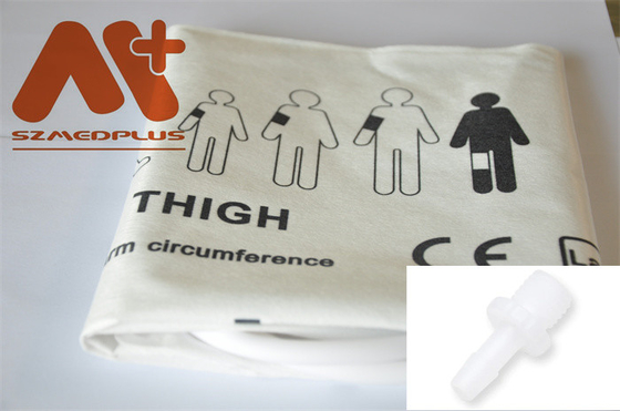 使い捨て可能なNIBPの袖口- 2505大人の腿の二重管45 - 56 cm