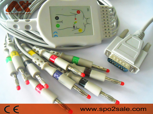 ダイレクト接続BA-902D EKGケーブル15 Pin Nihon Kohden Ecgケーブル
