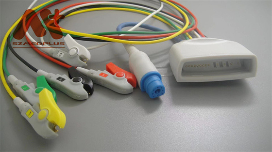 ECGの遠隔測定工学のHolterケーブル5の鉛の横領者Spo2フィリップス989803171851