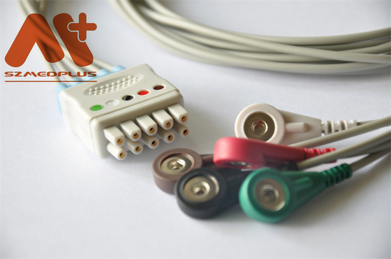 GEのヘルスケアのMarquette ECG忍耐強いケーブル5の鉛のスナップ411202-001