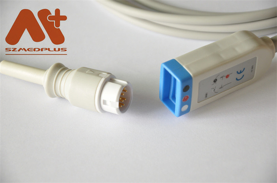 12 Pinフィリップス多用性があるECGのトランクは3鉛M1669Aをケーブルで通信する