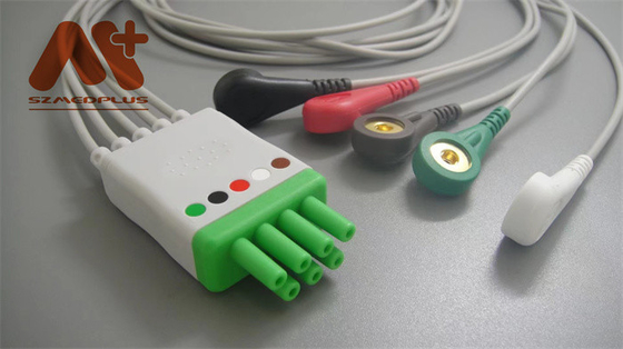 Mindray > Datascopeの多用性がある5鉛のスナップECGの遠隔測定工学のリード線- 115-004869-00