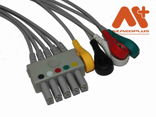 Mindray > Datascopeの多用性がある5鉛のスナップECGのリード線- 0012-00-1261-06