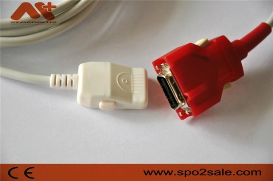 2.4M 20Pin Spo2 アダプターケーブル 赤 PC-04 (2058) PC-08 (2059) PC-12 (2060)