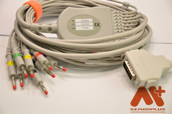 福田Denshi EcgはCP-104Lの忍耐強いモニター ケーブルの喧騒3.0を束ねる